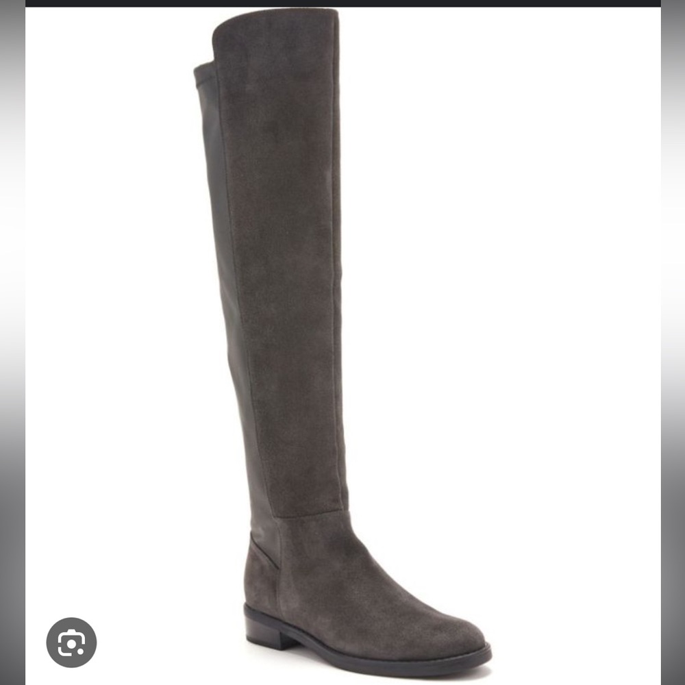 Blondo Olivia grey suede over the knee boots